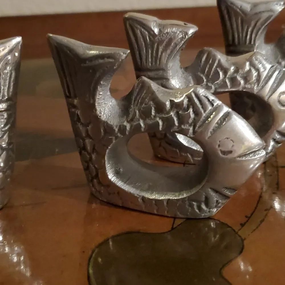 Fish Napkin Rings Set of 4 - Picture 3 of 6